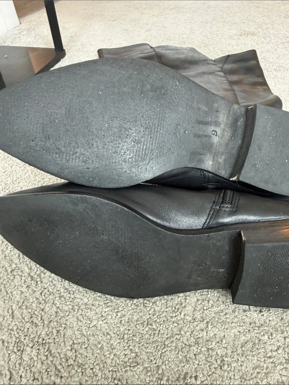 Seychelles Black Leather Over-the-Knee Riding Boots